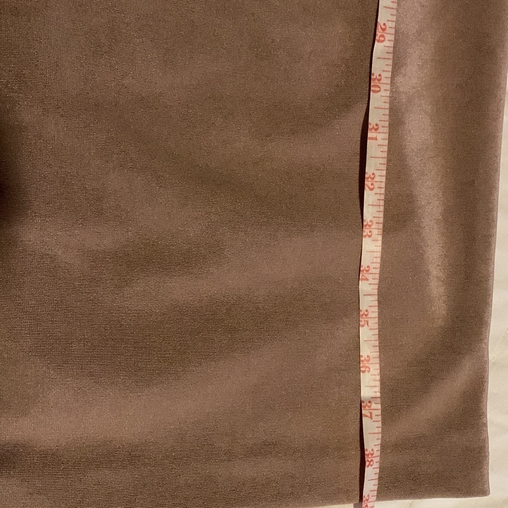 Vintage 1X 14 Chetta B nude tailored body con hidden back zipper dress 100% silk - Picture 7 of 7